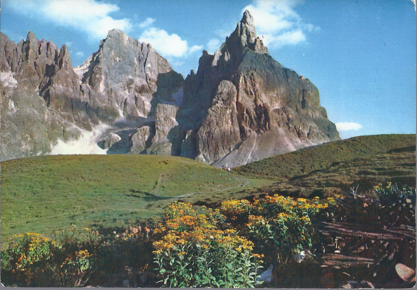 DOLOMITI - LA VEZZANA E IL CIMON DELLA PALA DALLA BAITA SEGA