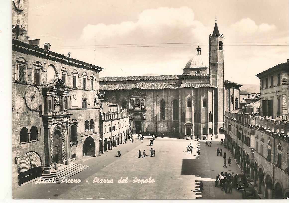 ASCOLI PICENO - PIAZZA DEL POPOLO - V1955