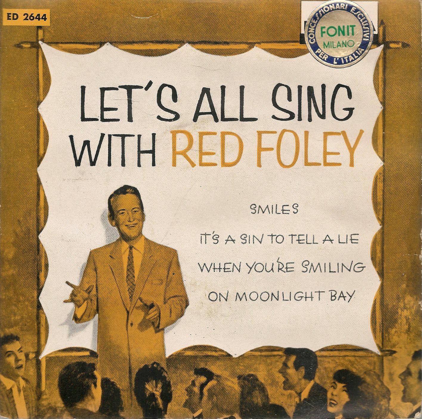 LET'S ALL SING WITH RED FOLEY - RED FOLEY - FONIT 1959