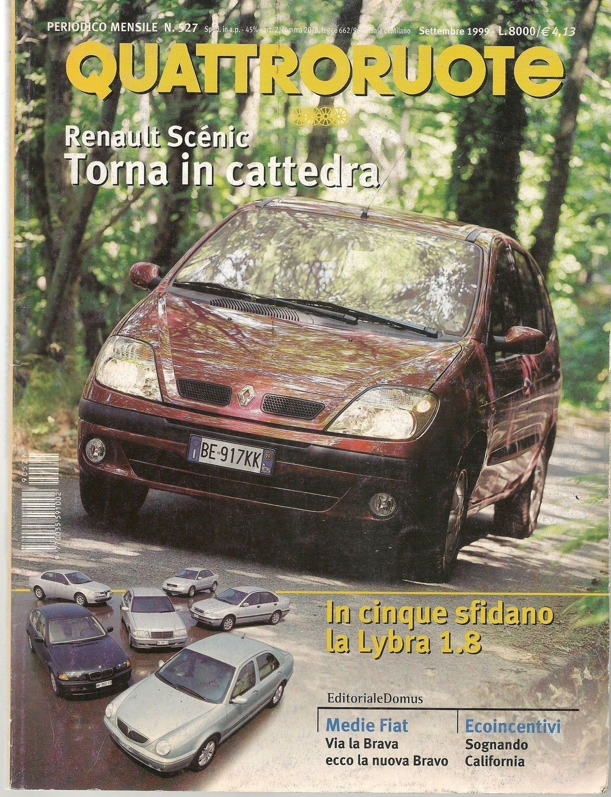 QUATTRORUOTE N 527 SETTEMBRE 1999 - AA.VV.