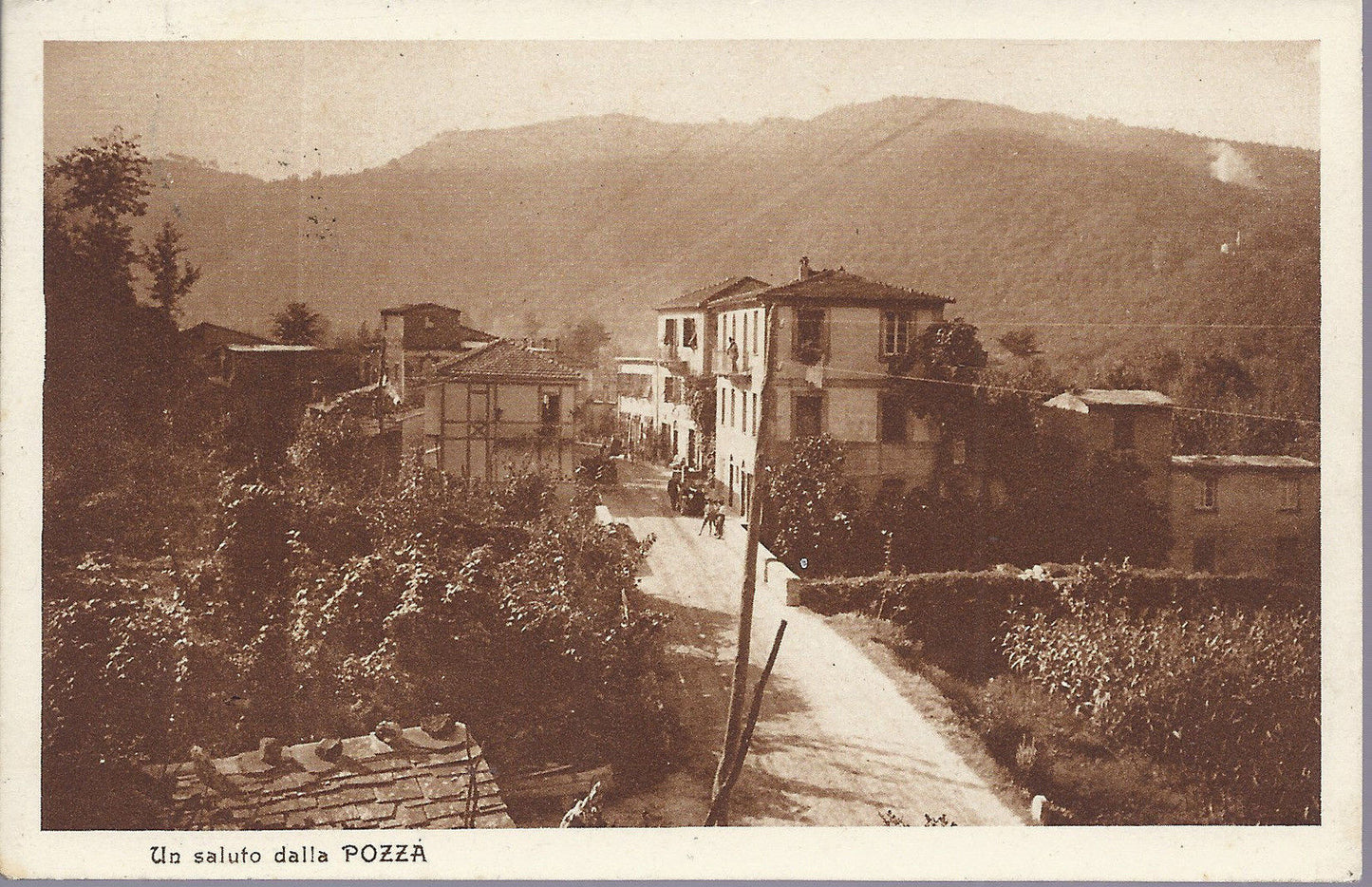 LA POZZA di S. COLOMBANO CERTENOLI - UN SALUTO - V 1928 - FP