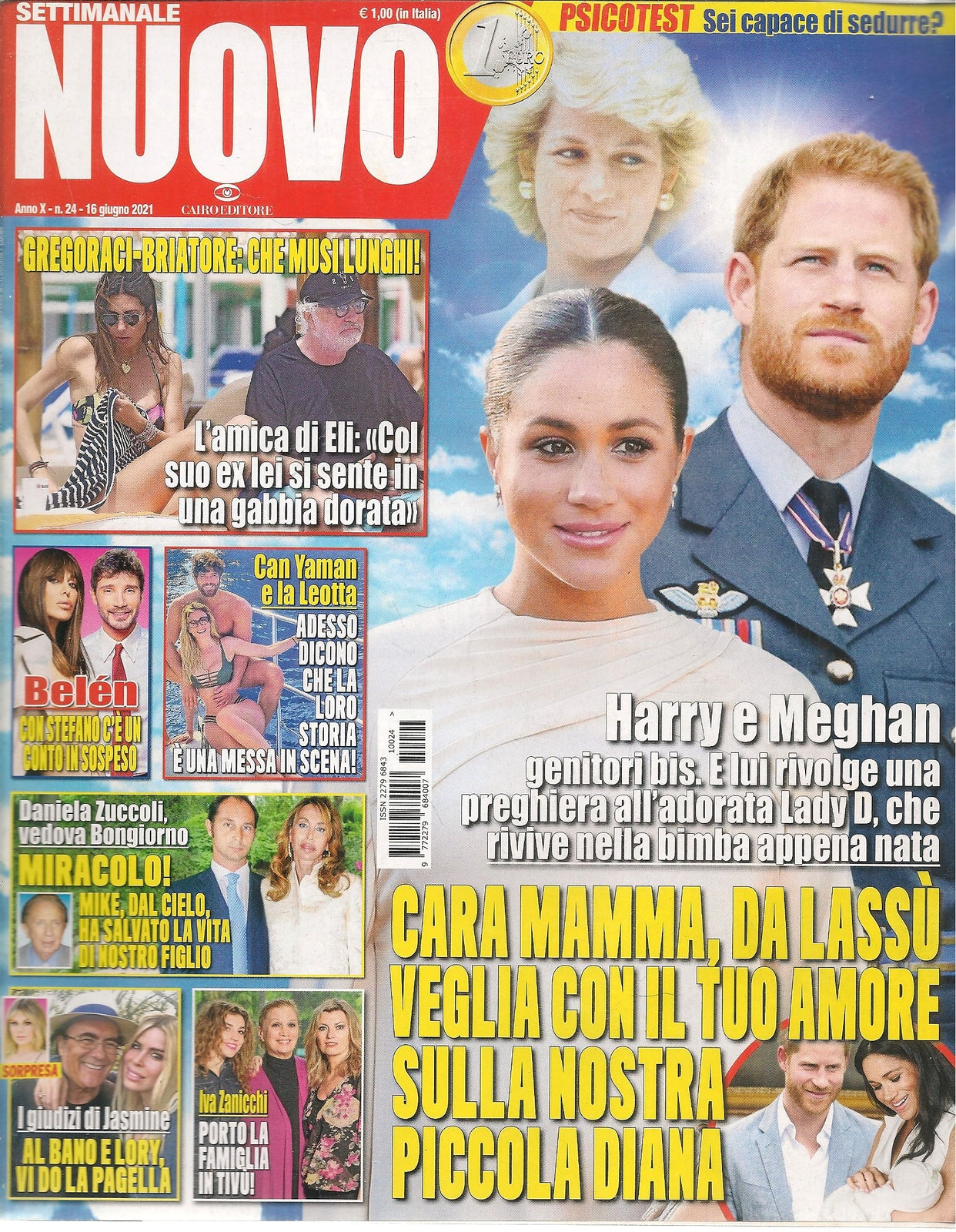 SETTIMANALE NUOVO 16 GIUGNO 2021 - HARRY E MEGHAN-BELEN-GREGORACI