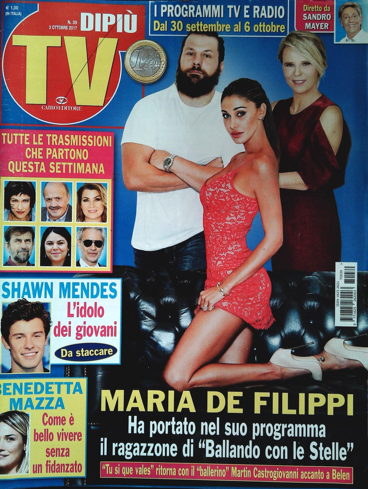 DI PIU' TV 3 OTTOBRE 2017 - MARIA DI FILIPPI - BENEDETTA MAZZA - SHAWN MENDES