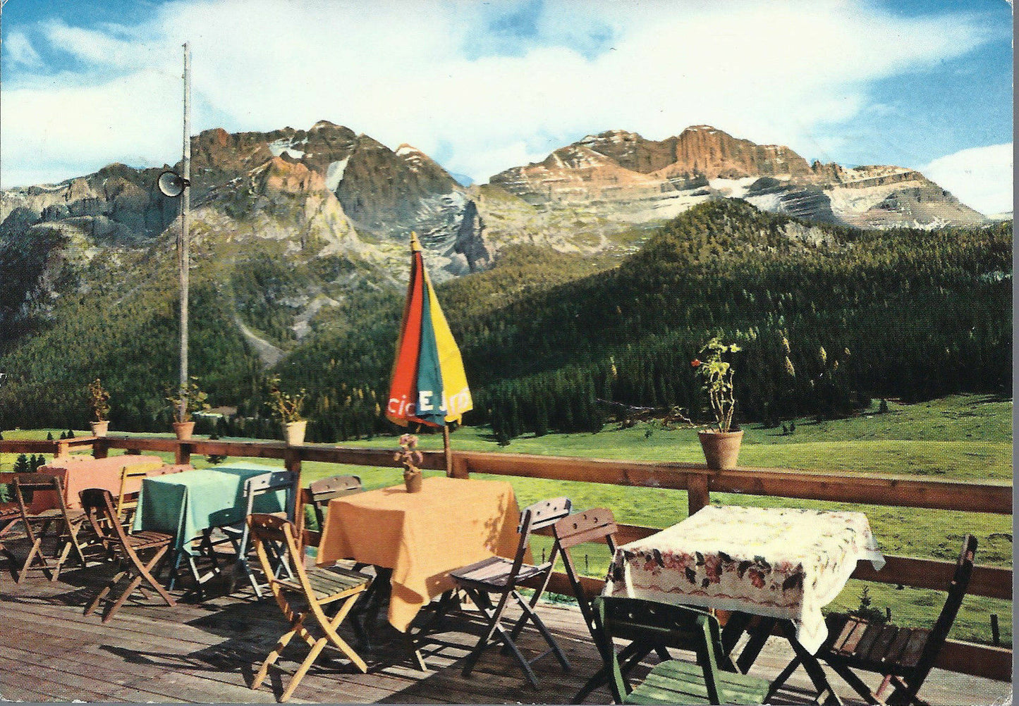PINZOLO - CAMPO CARLO MAGNO - VISTA DALL'ALBERGO F.LLI