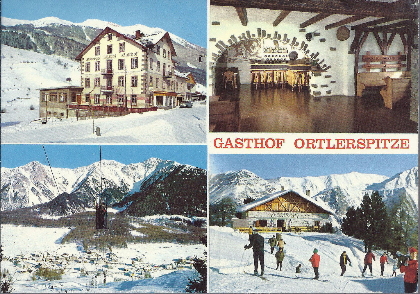 GASTHOF ORTLERSPITZE - ALBERGO CIMA ORTLES - 4 VEDUTE - VIBS