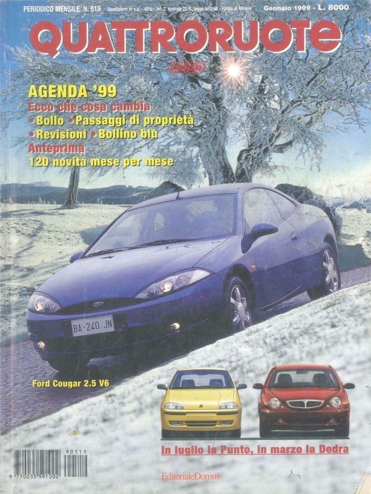 QUATTRORUOTE N 519 - GENNAIO 1999