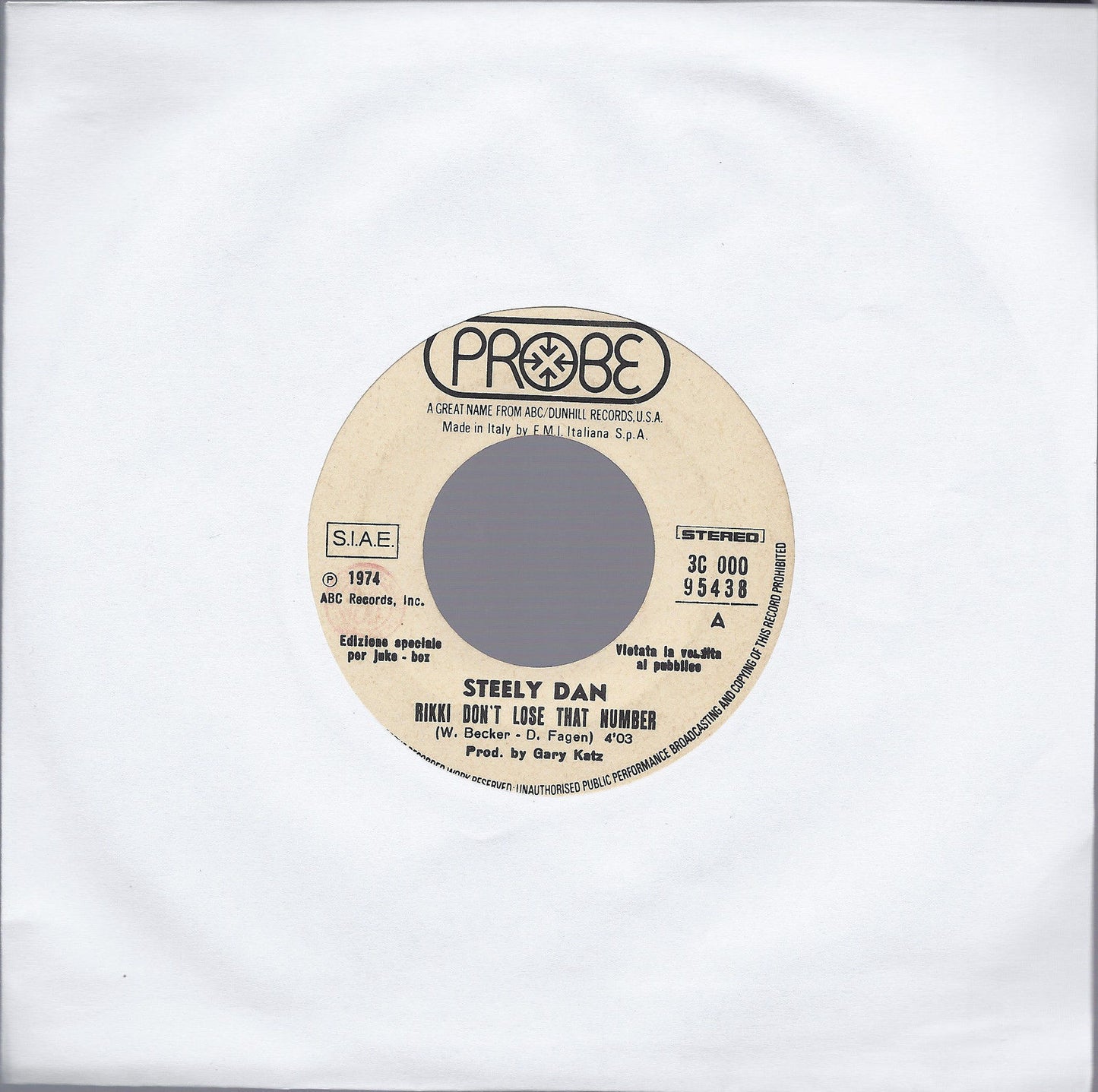 RIKKI DON'T LOSE THAT NUMBER - ANY MAJOR DUDE WILL TELL YOU # STEELY DAN - Ed JB