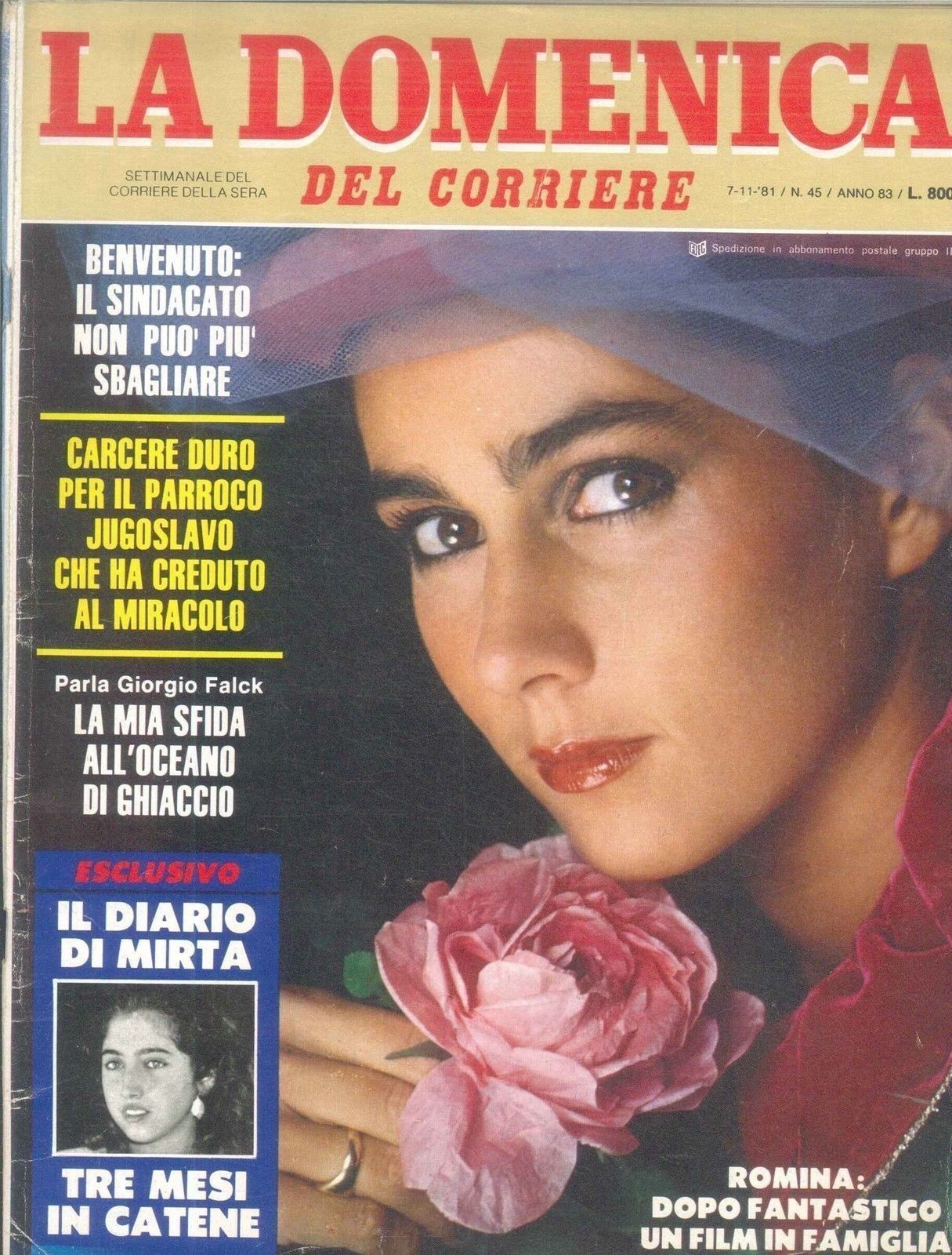 DOMENICA DEL CORRIERE N 45 - 7 NOVEMBRE 1981