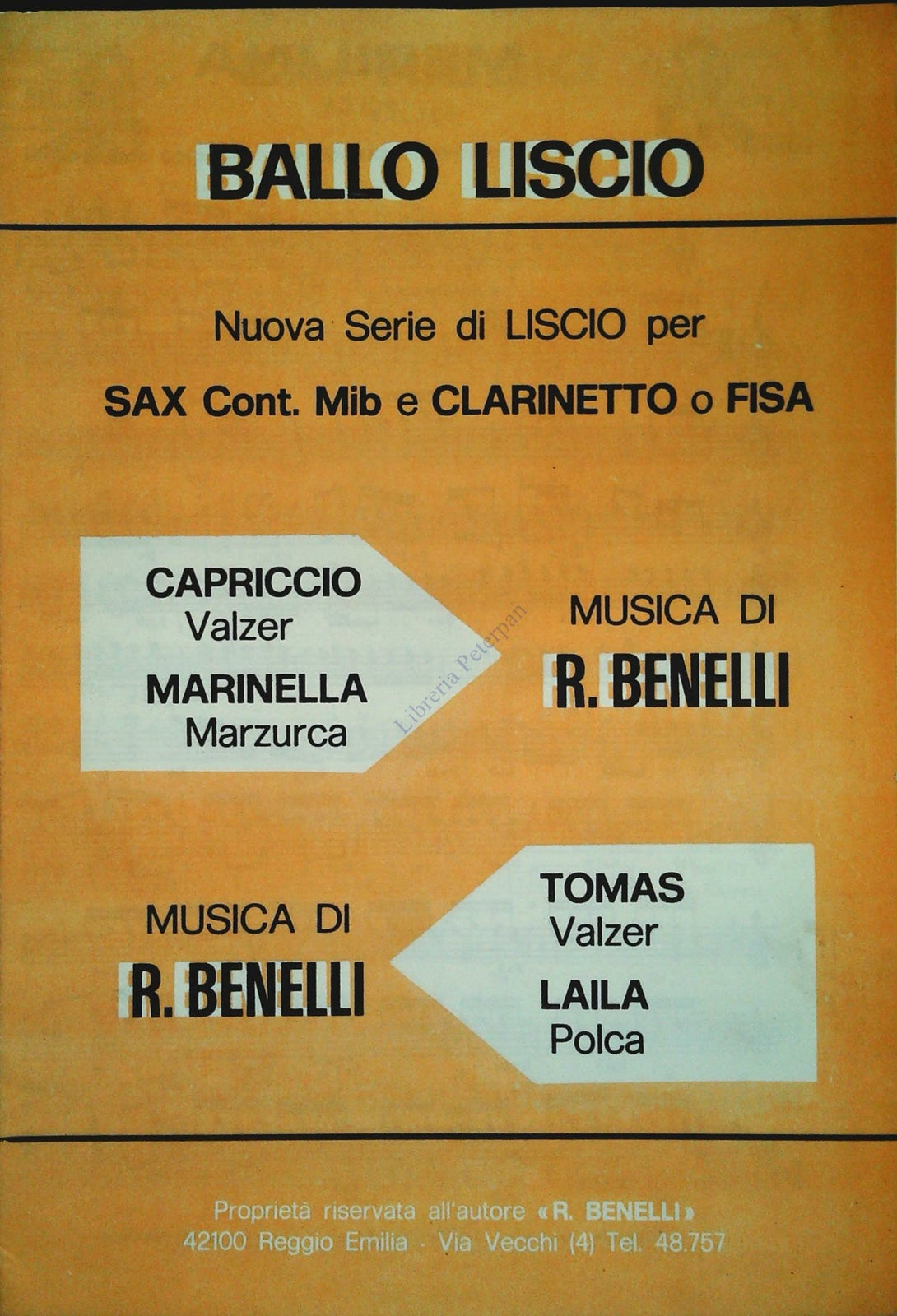 CAPRICCIO valzer-MARINELLA mazurca-TOMAS valze-LAILA polca -SPARTITO-SHEET-MUSIC
