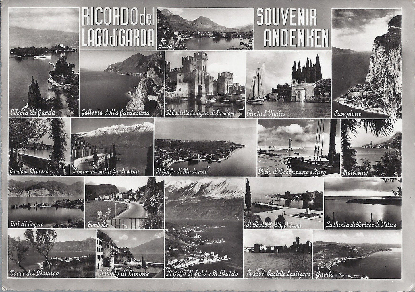 LAGO DI GARDA - RICORDO - SUOVENIR - ANDENKEN - VEDUTINE - N