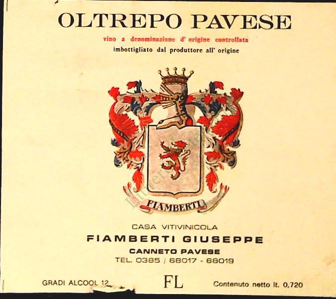 OLTREPO PAVESE - CASA VINICOLA FIAMBERTI - ETICHETTA VINO