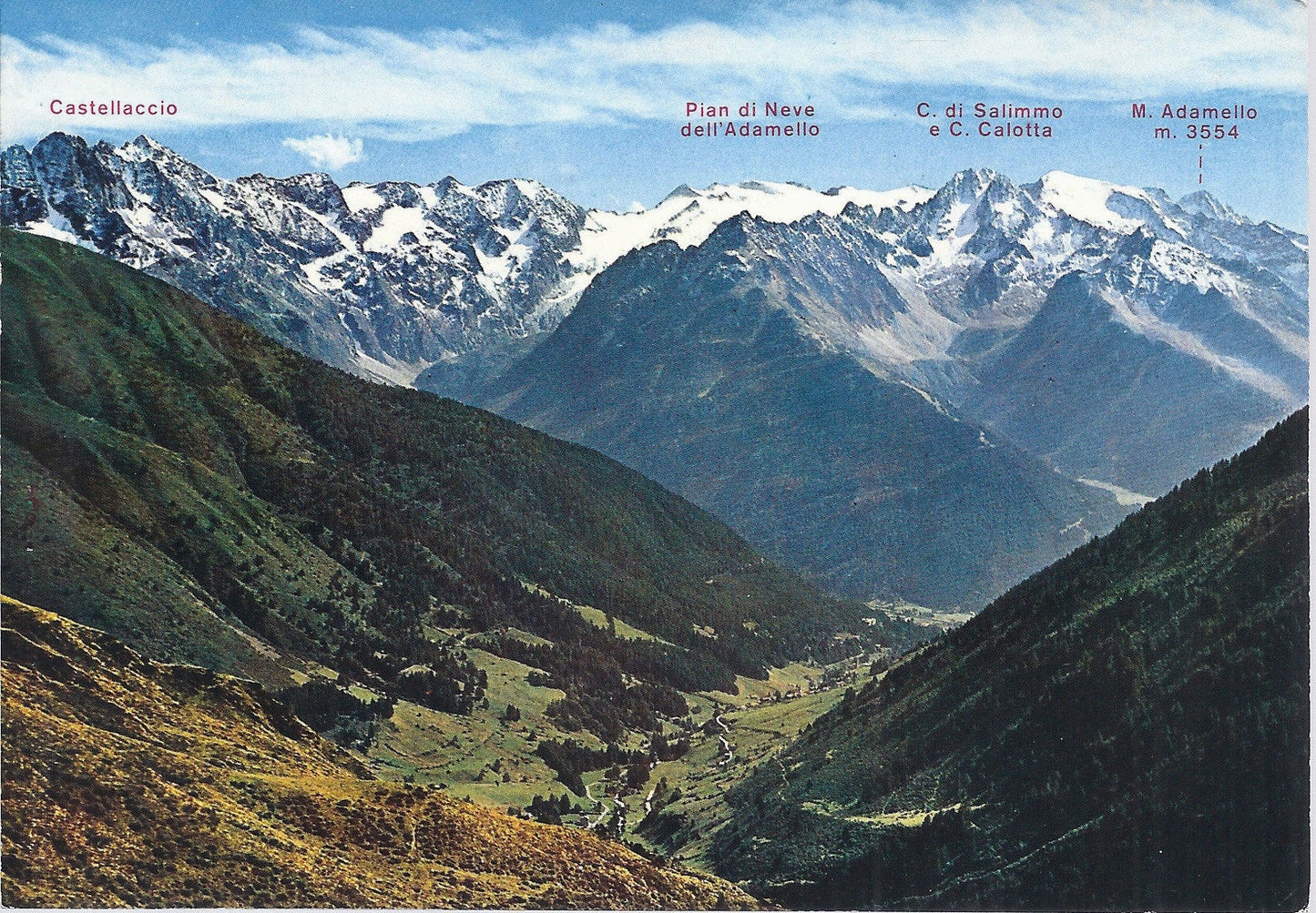 PONTE DI LEGNO - VAL CAMONICA E CATENA DELL'ADAMELLO DA