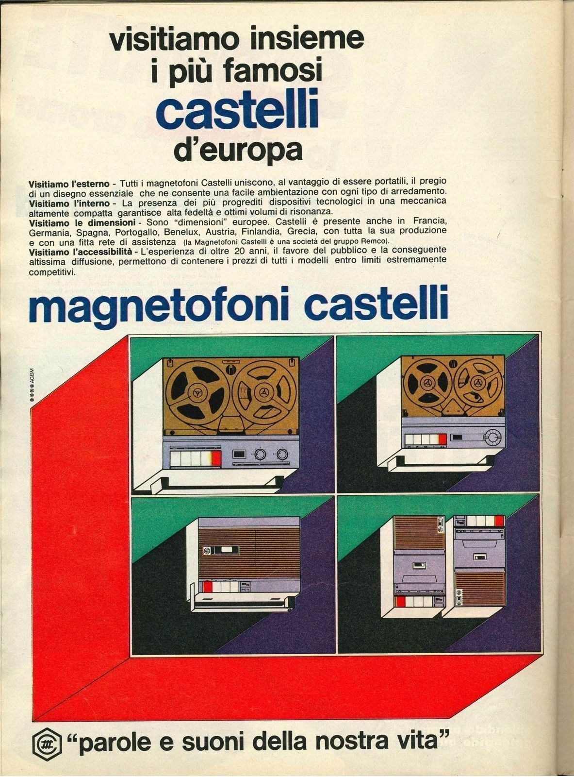 MAGNETOFONI CASTELLI - ADVERTISING