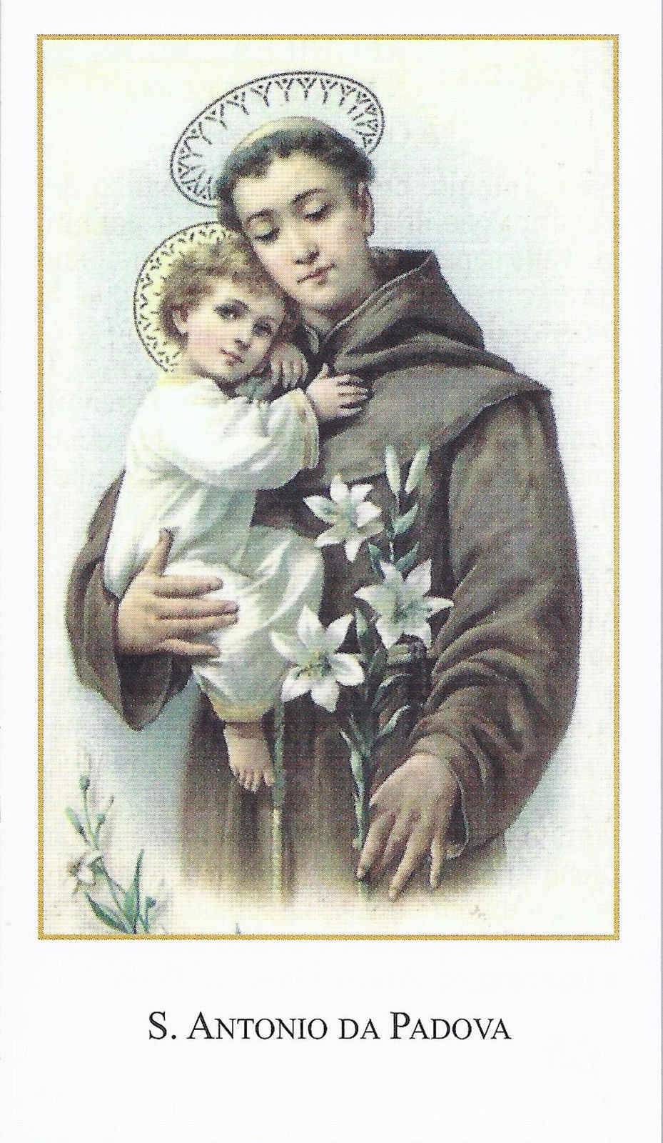 S. ANTONIO DI PADOVA - SANTINO - AS013-236 - Ed. Paco