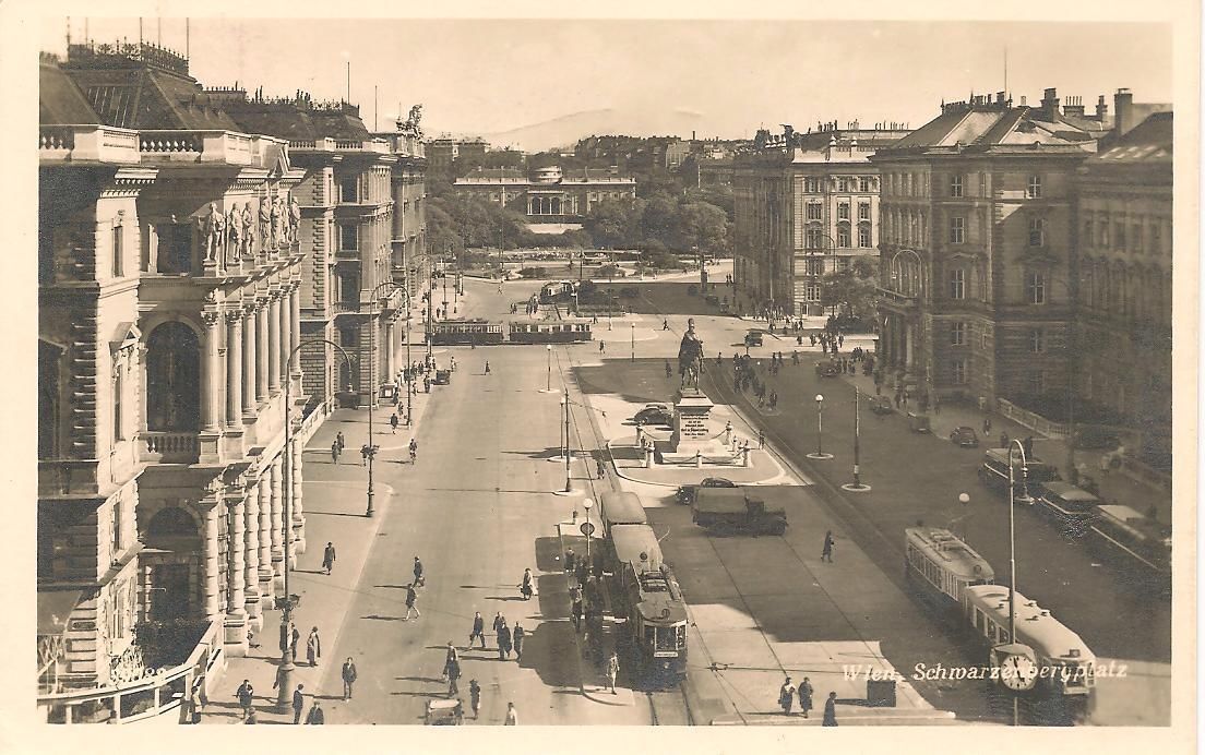 VIENNA - SCHWARZENBERGPLATZ - TRAM - V1950