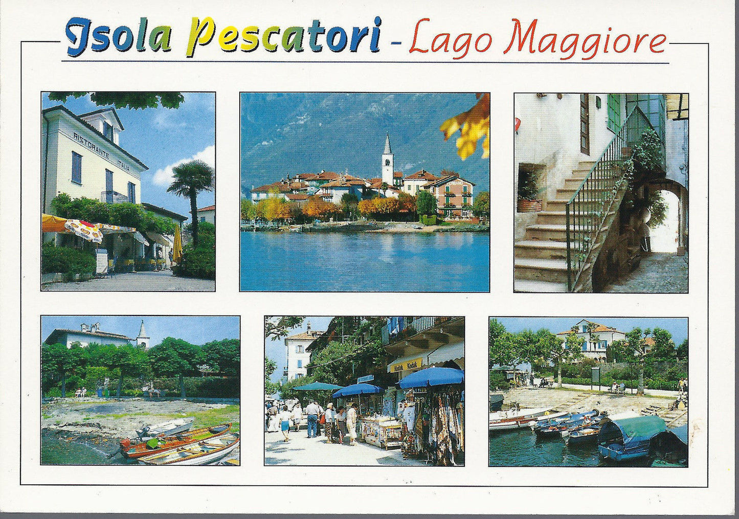 ISOLA DEI PESCATORI - LAGO MAGGIORE - 6 VEDUTE - NV