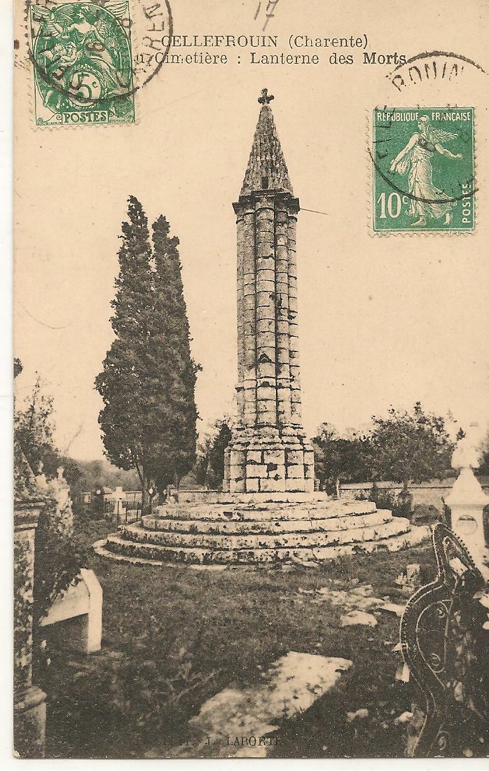 CELLEFROUIN - CEMETEIERE LANTERNE DES MORTS - V1928