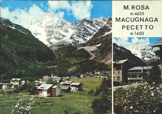 MACUGANAGA PECETTO - DUE VEDUTE - V1969