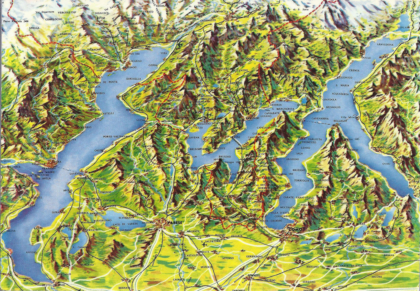 LAGO MAGGIORE - LAGO DI VARESE - LAGO DI LUGANO - LAGO DI CO