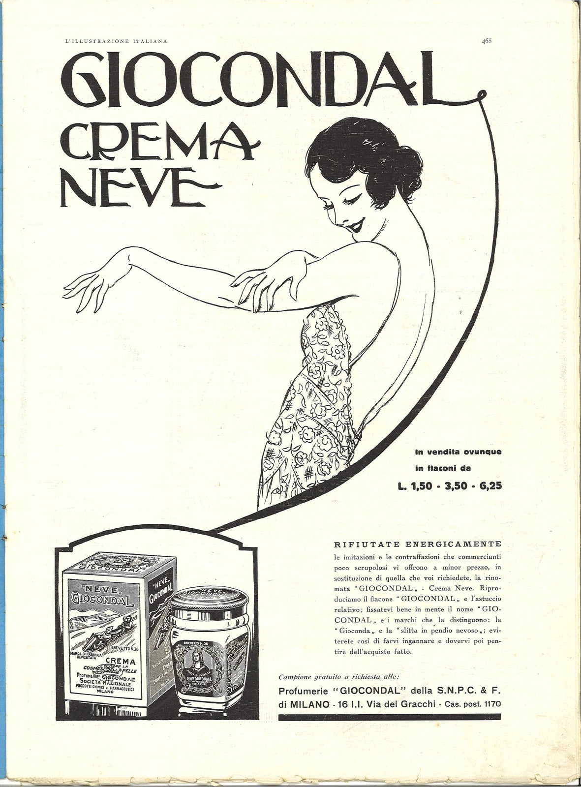 GIOCONDAL CREMA NEVE - ADVERTISING