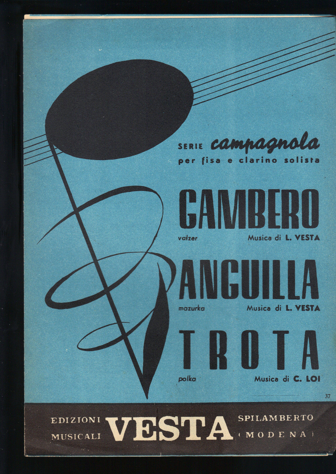 GAMBERO - ANGUILLA (L. Vesta) - TROTA (C. Loi) # SPARTITO