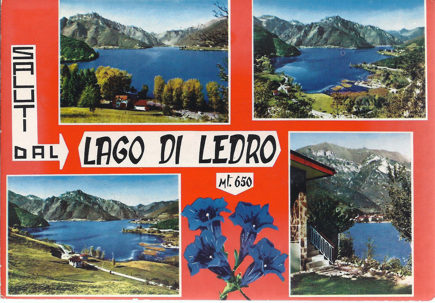 LAGO DI LEDRO - SALUTI - 4 VEDUTE - V1984