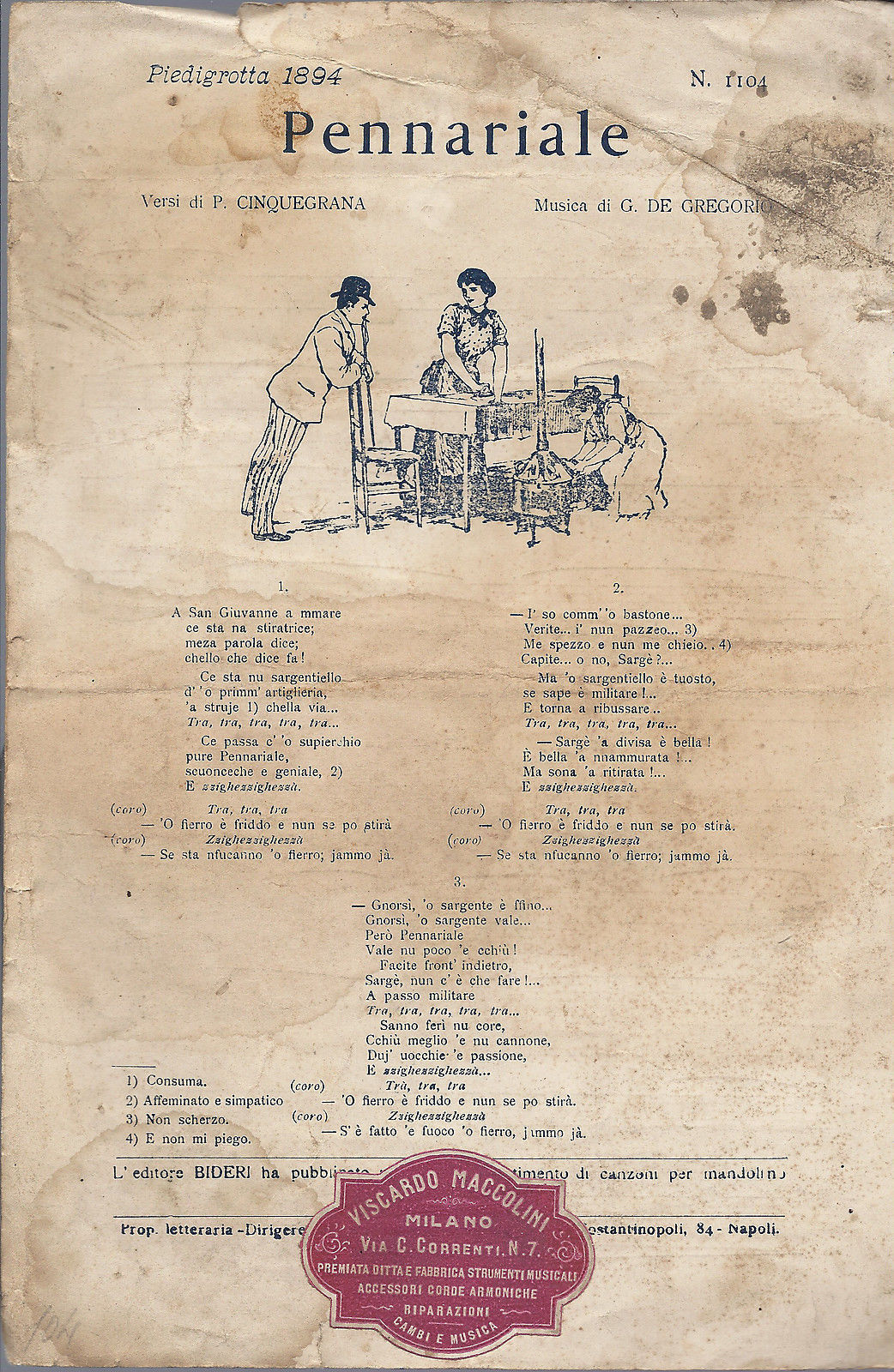 PENNARIALE (P. Cinquegrana - G. De Gregorio) # SPARTITO