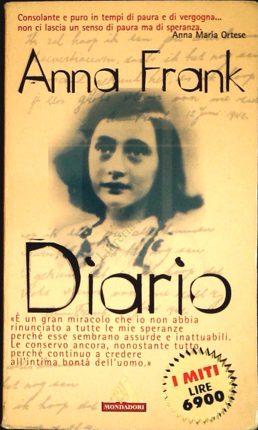 DIARIO - ANNA FRANK - MONDADORI 1997 - OUTLET DEL LIBRO
