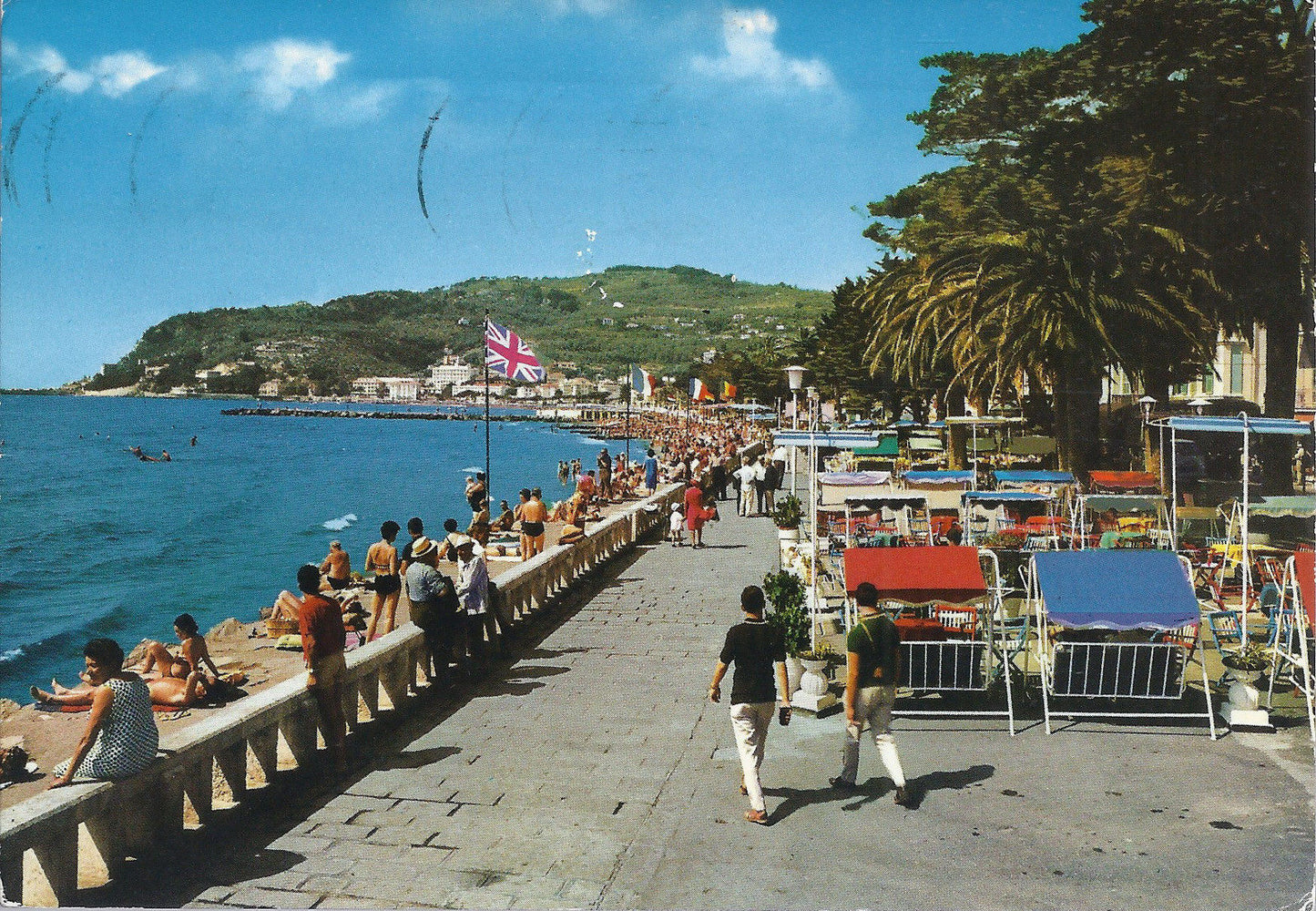 DIANO MARINA - LUNGOMARE - SULLO SFONDO CAPO BERTA - V 1969