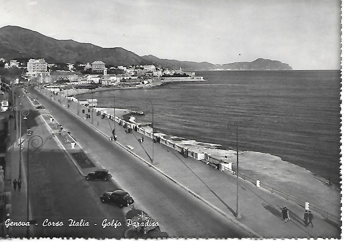 GENOVA- CORSO ITALIA GOLFO PARADISO - V1956