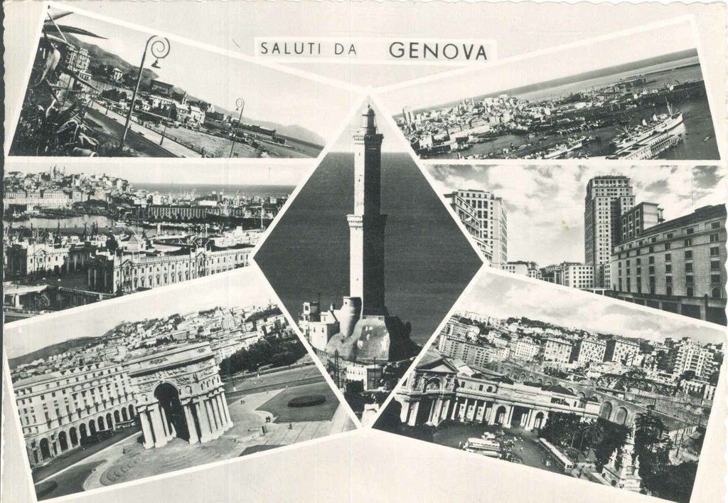 GENOVA - SETTE VEDUTINE - V1954