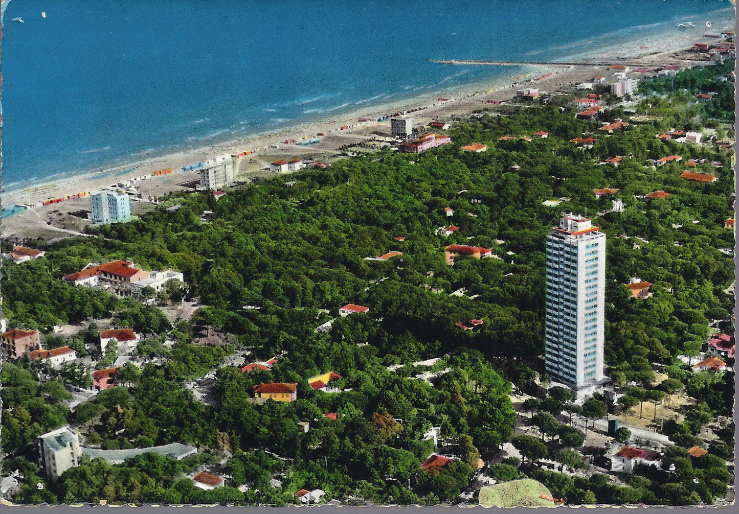 CERVIA - MILANO MARITTIMA - PINETA E GRATTACIELO DALL'A