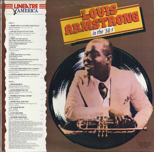 LOUIS ARMSTRONG in the 30's - LINEATRE AMERICA