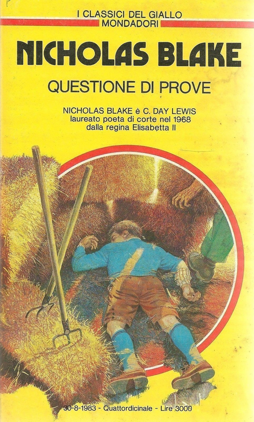 QUESTIONE DI PROVE - NICHOLAS BLAKE - CLASSICI DEL GIALLO N. 433