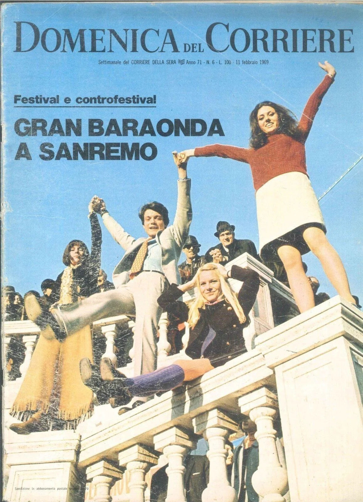 DOMENICA DEL CORRIERE N 6 - 11 FEBBRAIO 1969