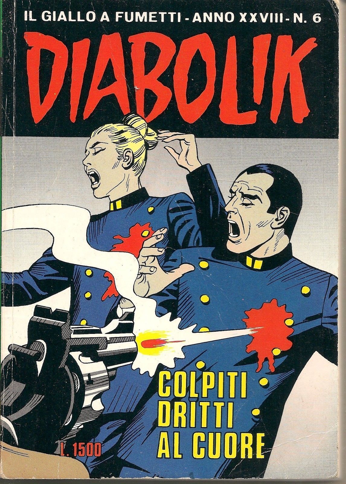 COLPITI DRITTI AL CUORE - DIABOLIK n°6-1989