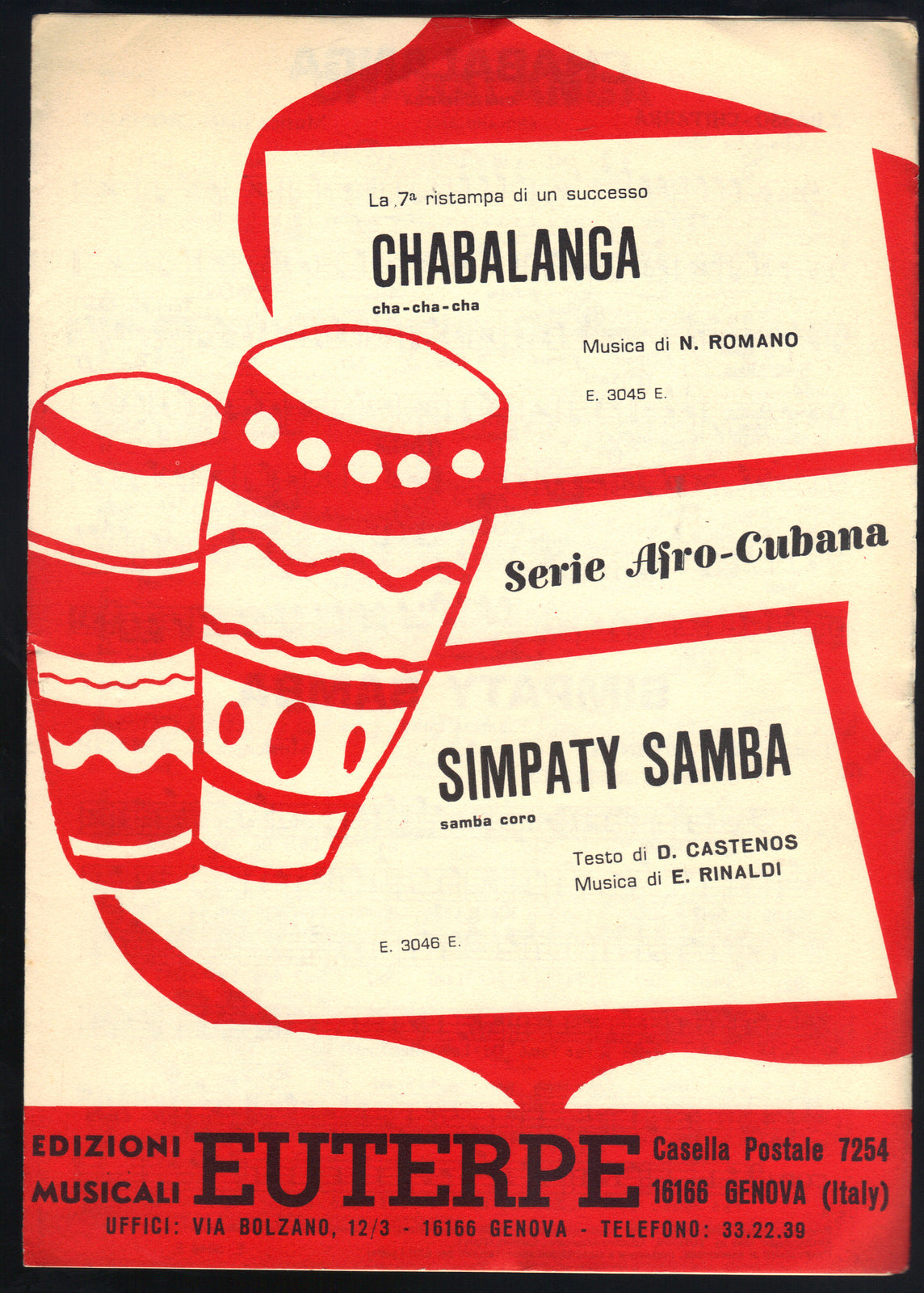 CHABALANGA N. Romano - SIMPATY SAMBA E. Rinaldi -- SPARTITO