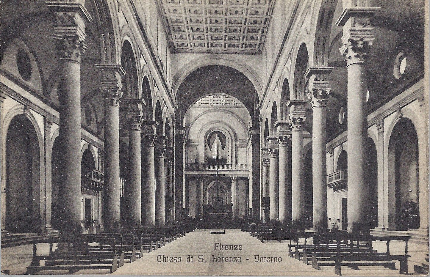 FIRENZE - CHIESA DI S. LORENZO - INTERNO - NV - FP