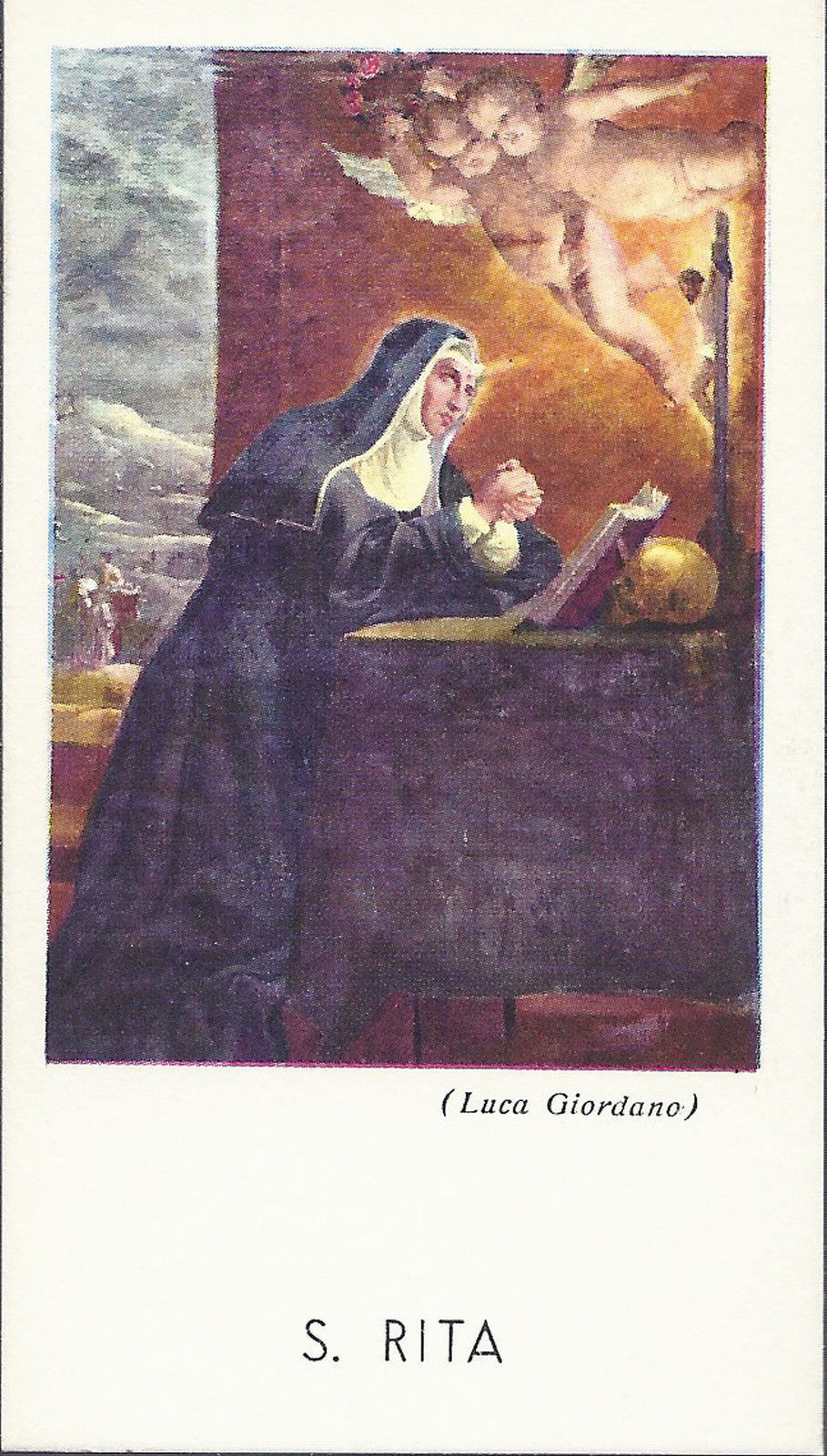 S. RITA - SANTINO - AS013-089 (da un dipinto di Luca Giordan