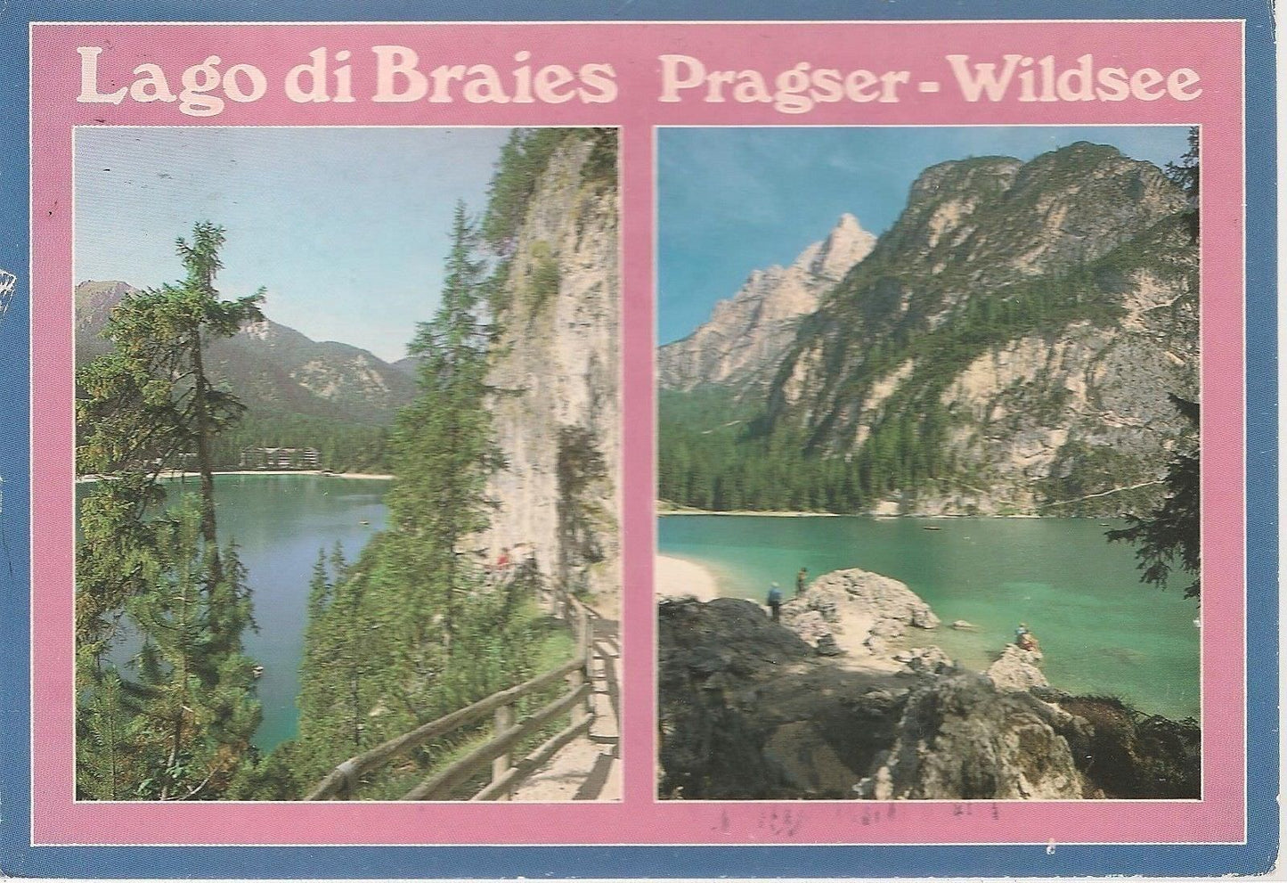 LAGO DI BRAIES - 2 VEDUTE - V1993