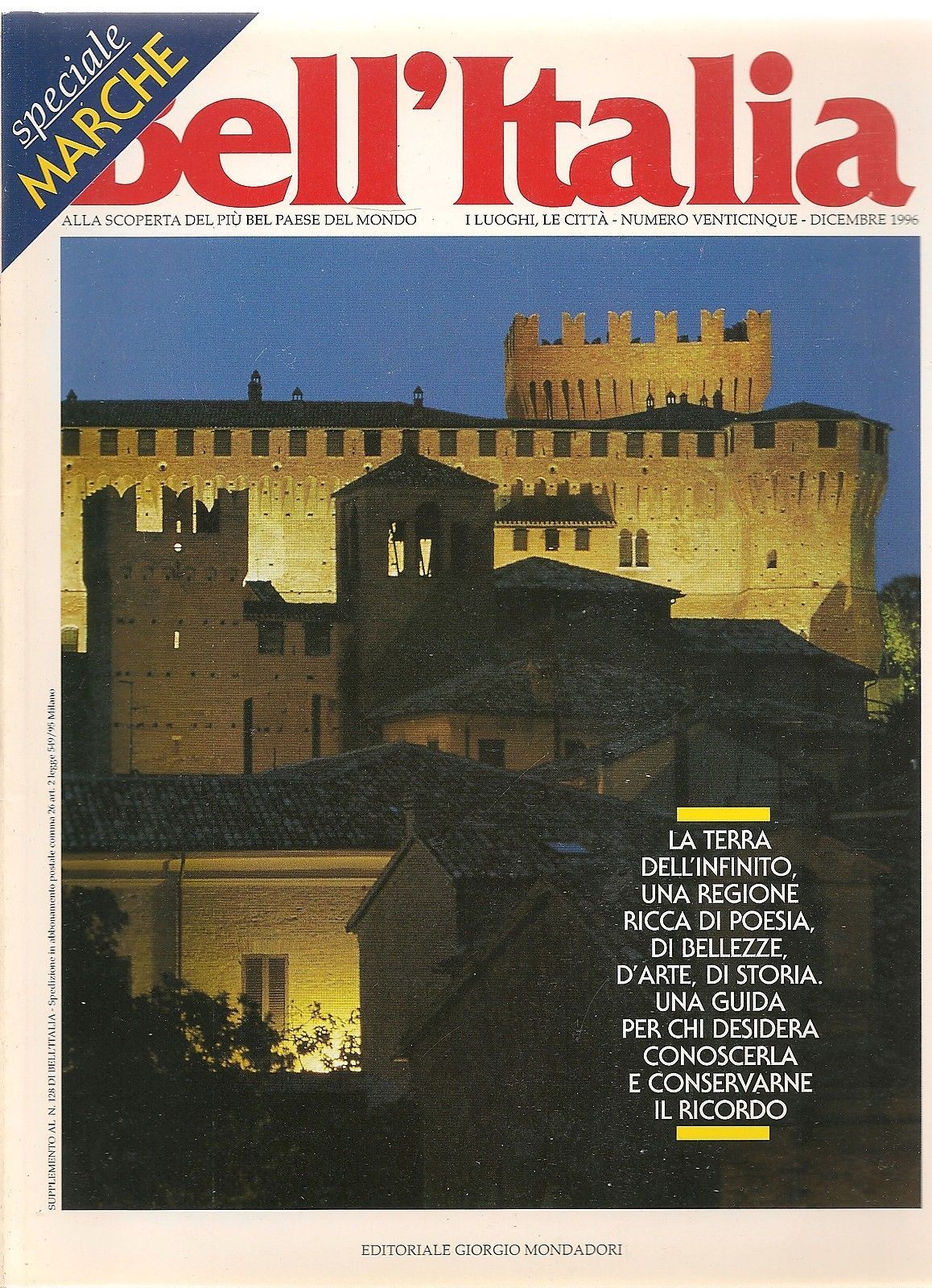 BELL'ITALIA DICEMBRE 1996 - SPECIALE MARCHE