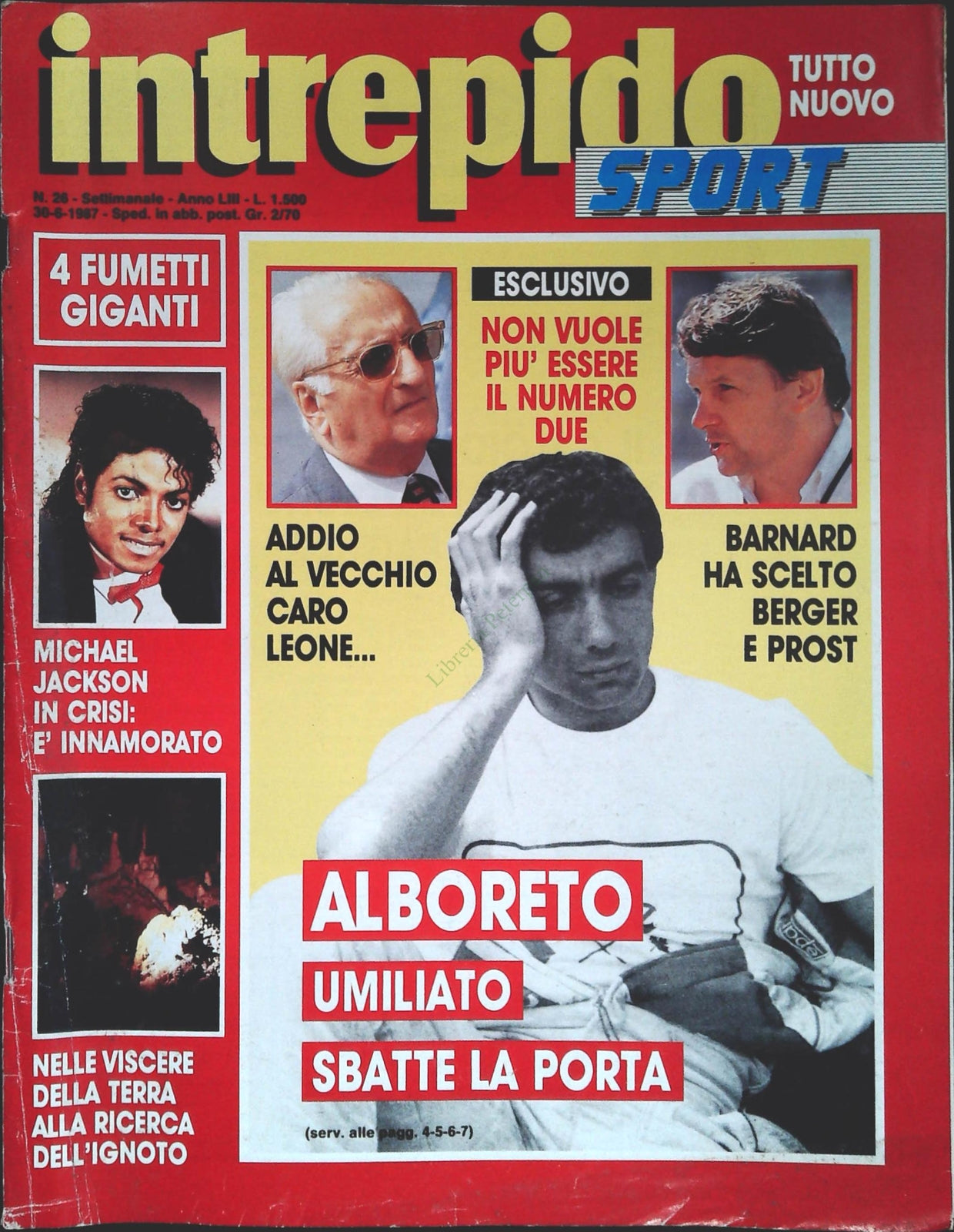 INTREPIDO SPORT 30 GIUGNO 1987 - ALBORETO UMILIATO SBATTE LA PORTA