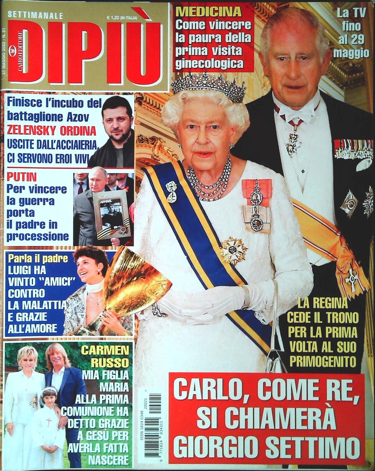 DI PIU' 27 MAGGIO 2022 - LUIGI STRANGIS - CARDINALE ZEN - CARMEN RUSSO