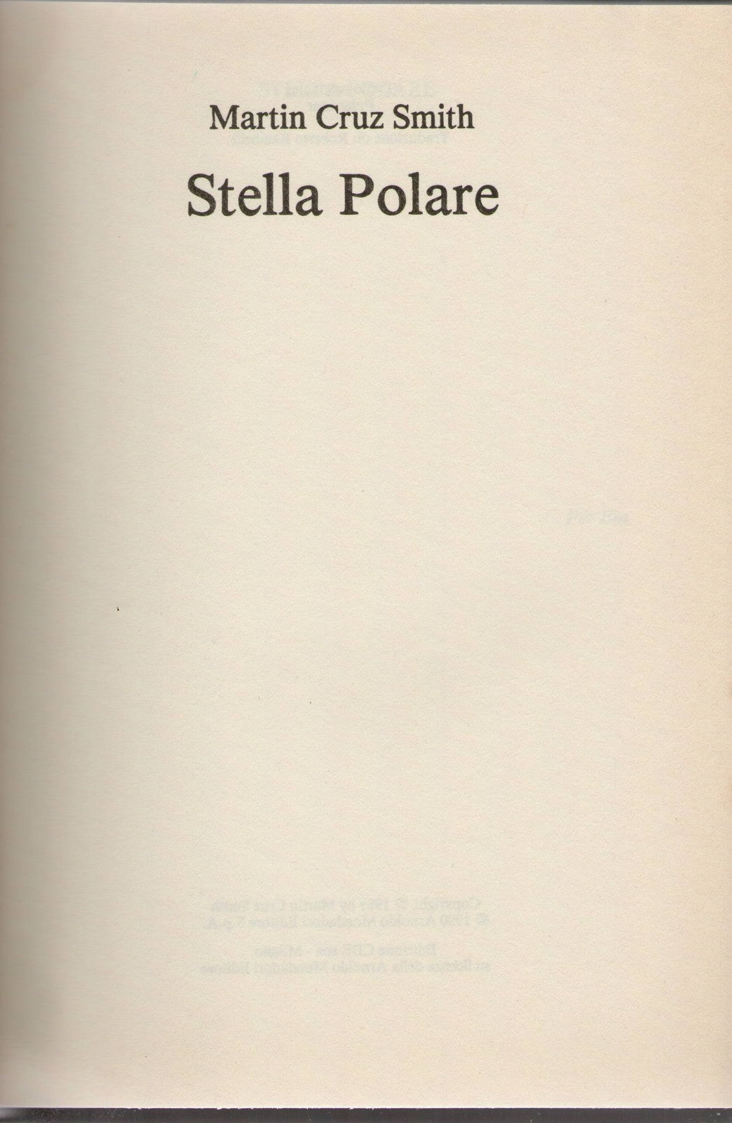 STELLA POLARE - MARTIN CRUZ SMITH