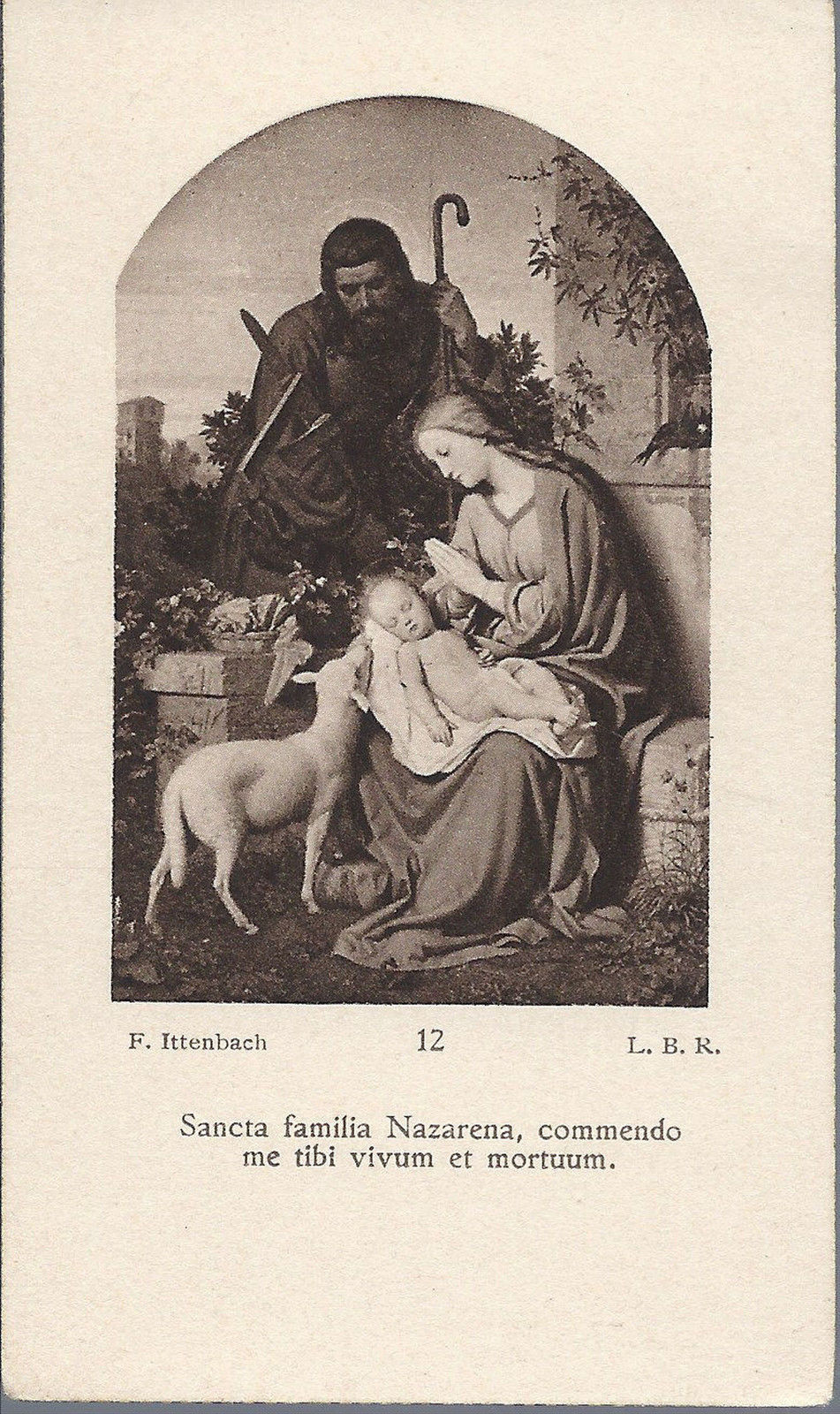 SANCTA FAMILIA ( F. Ittenbach ) - SANTINO AS014-224 - Ediz.