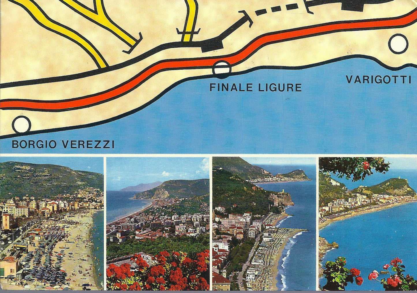 BORGIO VEREZZI - FINALE LIGURE - VARIGOTTI - 4 VEDUTE - V 19