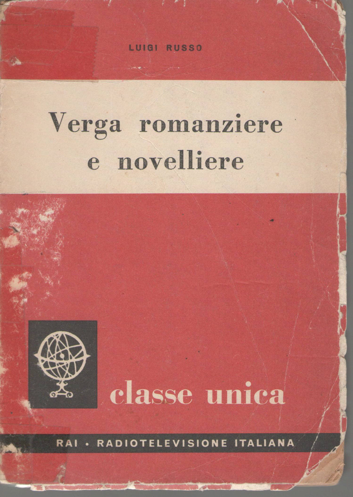 VERGA ROMANZIERE E NOVELLIERE - LUIGI RUSSO - RAI CLASSE UNICA