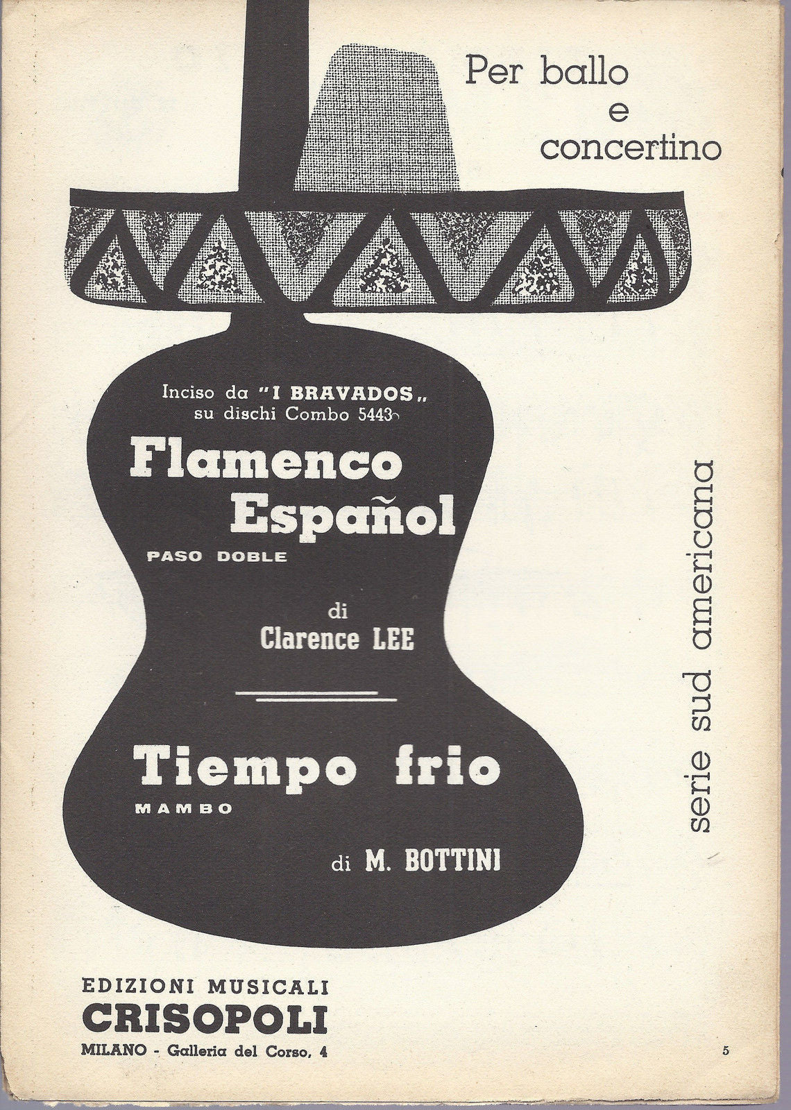 FLAMENCO ESPANOL Clarence Lee -- TIEMPO FRIO M. Bottini # SPARTITO