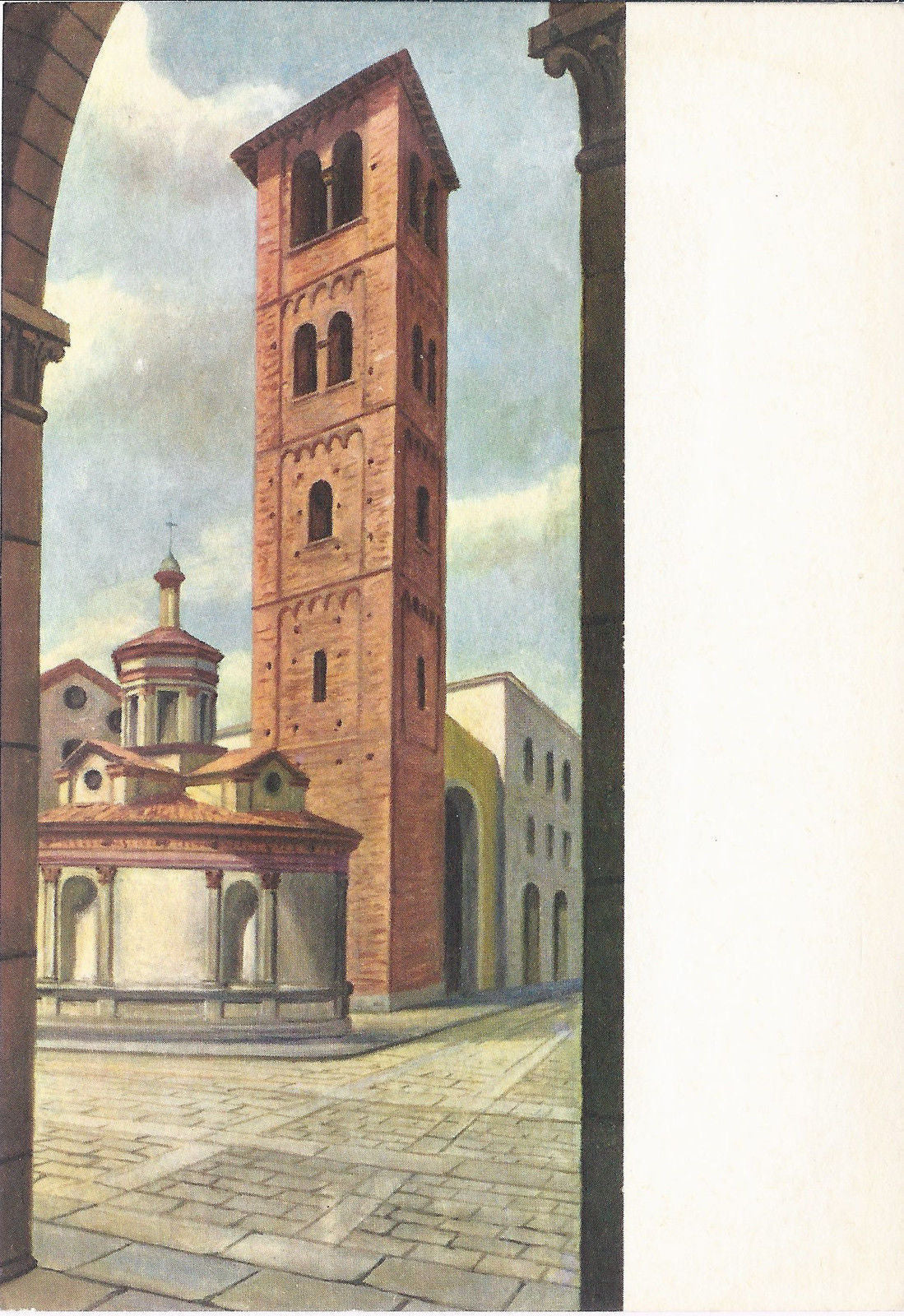 MILANO - IL CAMPANILE DI S. SATIRO - NV - DISEGNATA