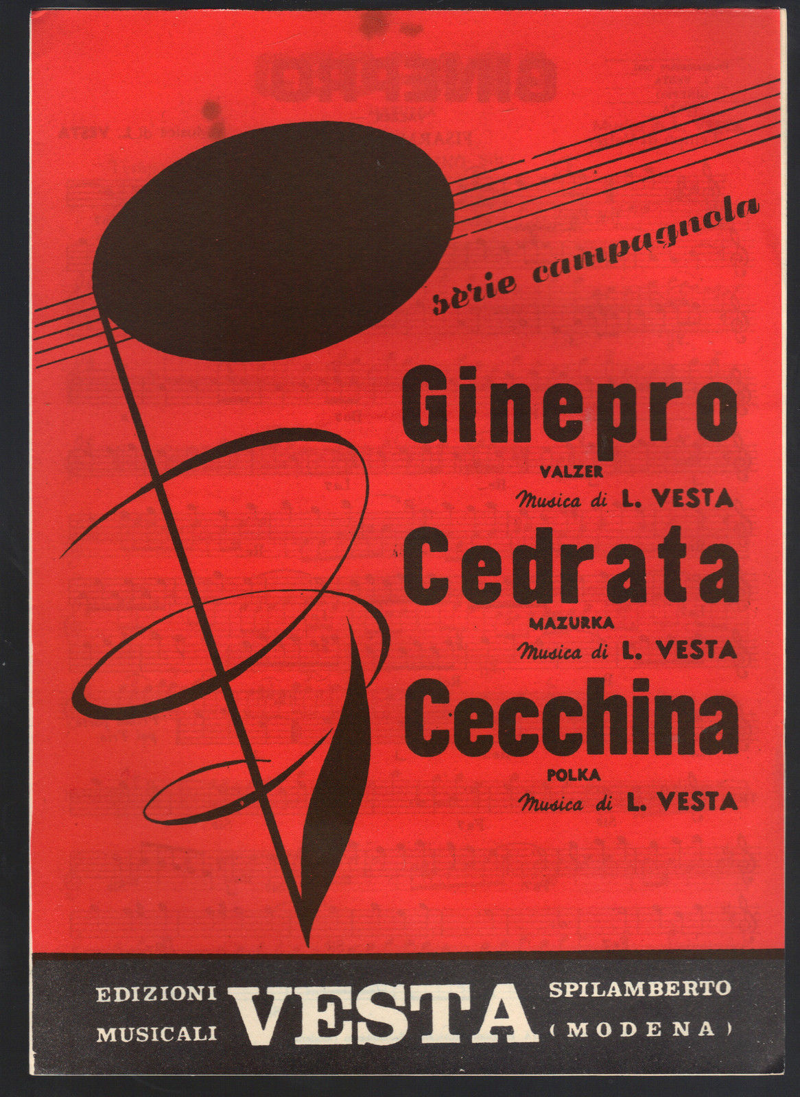 GINEPRO - CEDRATA - CECCHINA # L. VESTA - SPARTITO